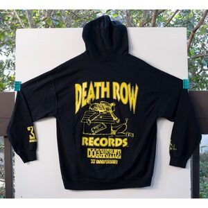 Death Row Records Snoop Dogg Doggystyle 30th Anniversary Hoodie Black Size L